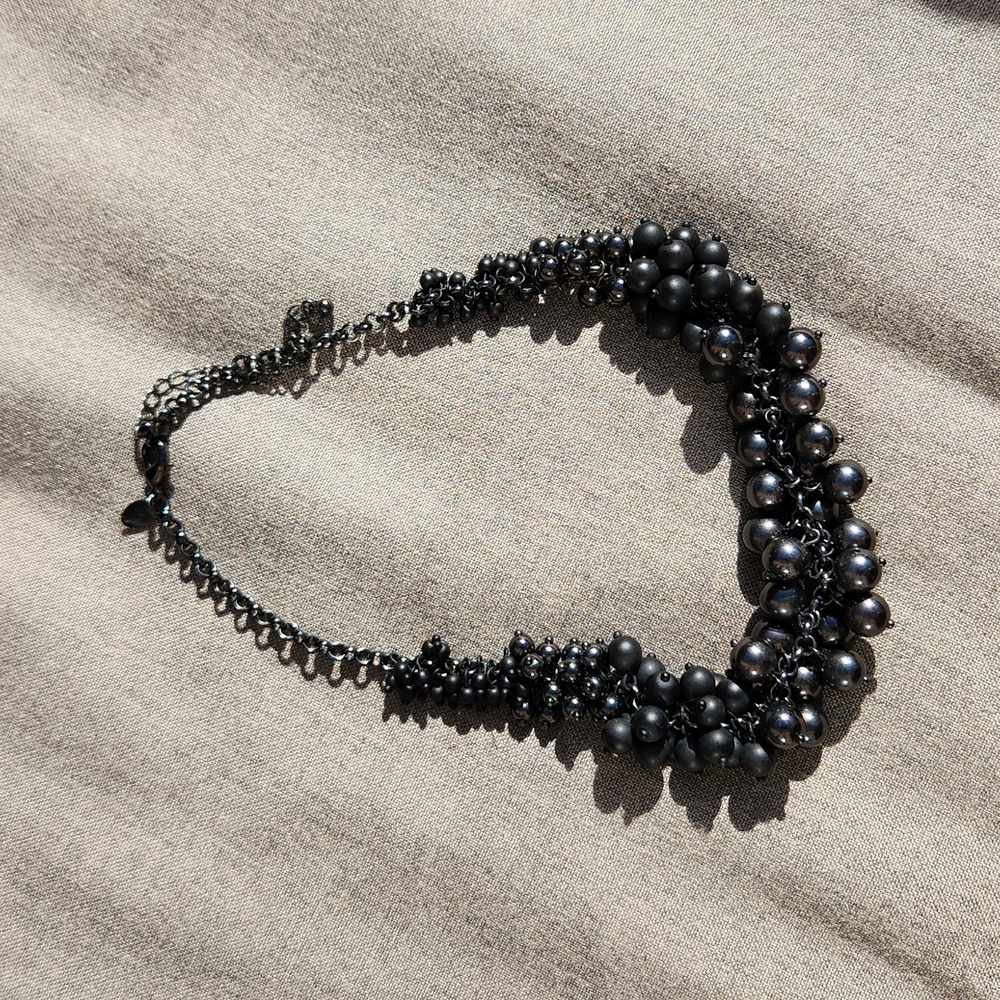 Lia Sophia Graduating Beaded Statement Necklace 9 Inches
